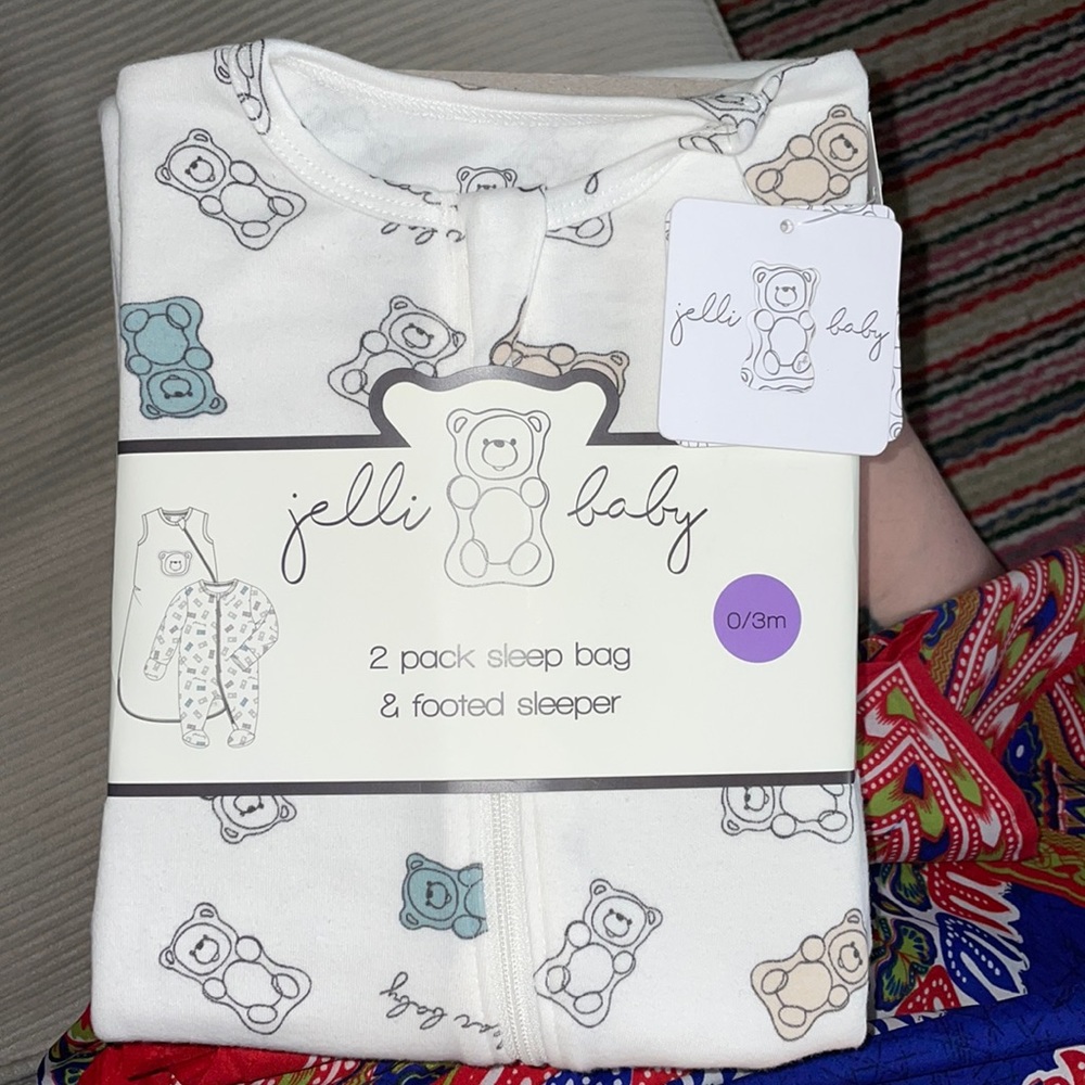2 pack sleep bag & footed sleeper